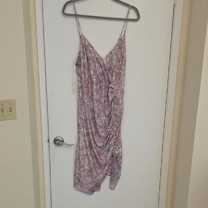 BCBGeneration Purple Asymmetrical Slip Dress